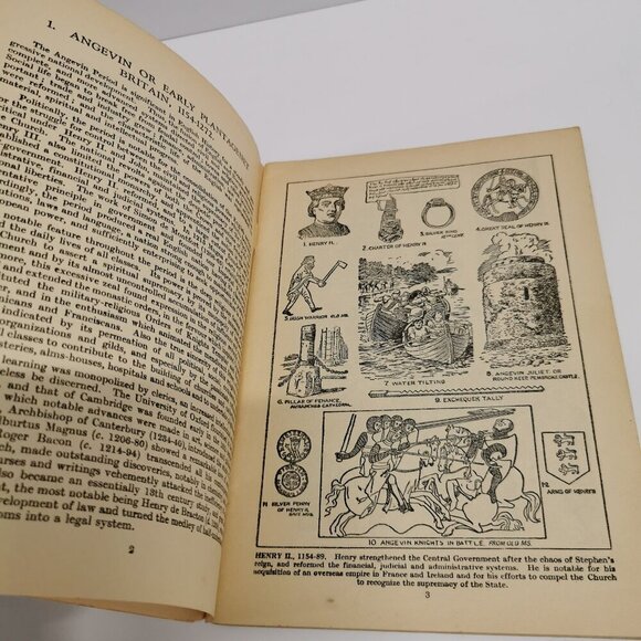 1950s Story of Medieval Britain Told in Pictures Illustrated History Britain - Picture 5 of 8